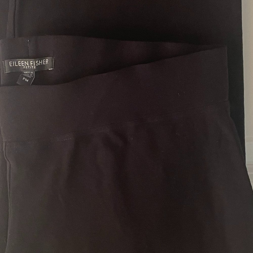 Eileen Fisher Straight Leg Crepe Stretch Pants